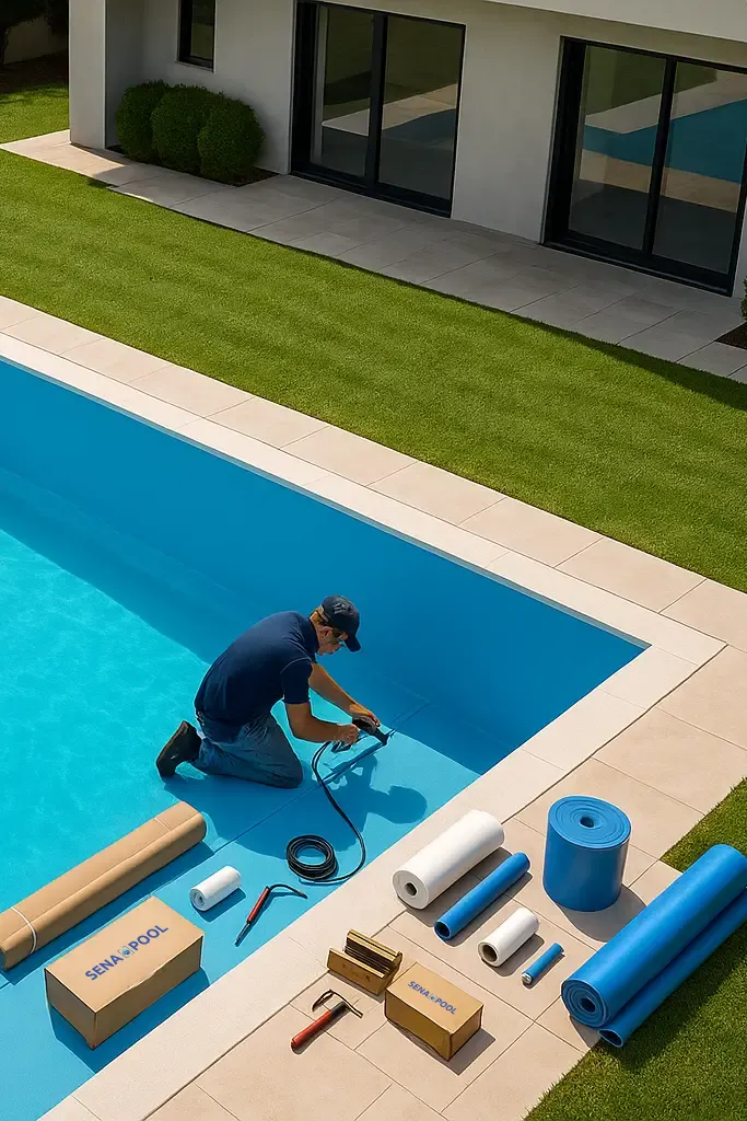 Senapool  especialistas en liner para piscinas | liner piscina | instalación certificada renolit  senapool | liner piscina madrid