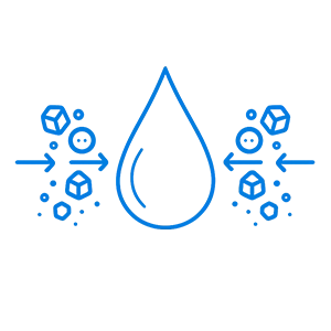Icono de descalcificación del agua para piscinas eliminando cal y minerales  senapool madrid | liner piscina | instalación certificada renolit  senapool | liner piscina madrid